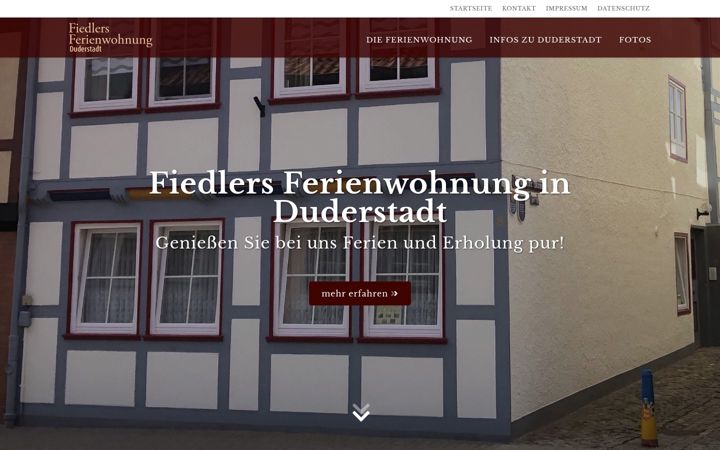 Screenshot of fiedlers-ferienwohnung.de