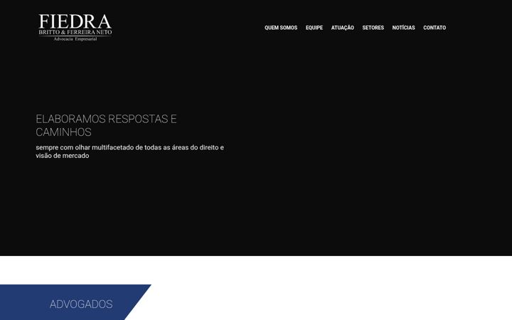 Screenshot of fiedra.com.br