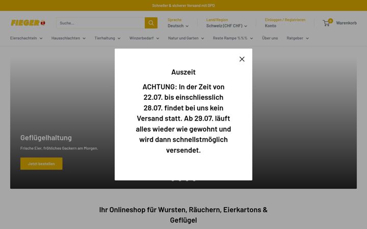 Screenshot of fieger.ch