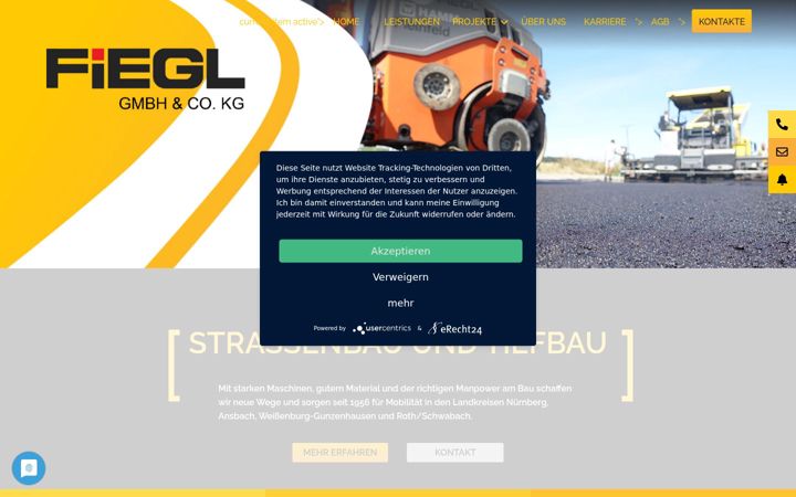 Screenshot di fiegl-pleinfeld.de