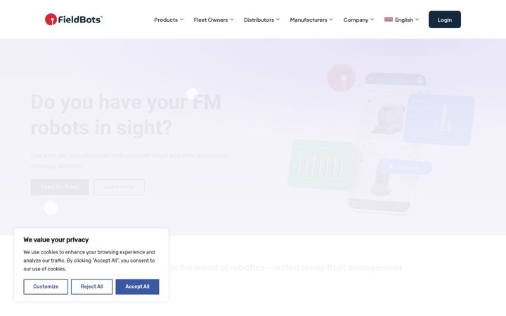 Screenshot of fieldbots.com