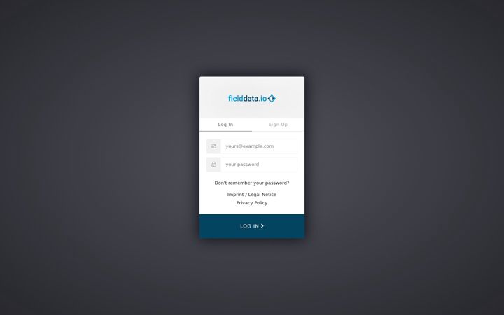 Ekrano kopija fielddata.io
