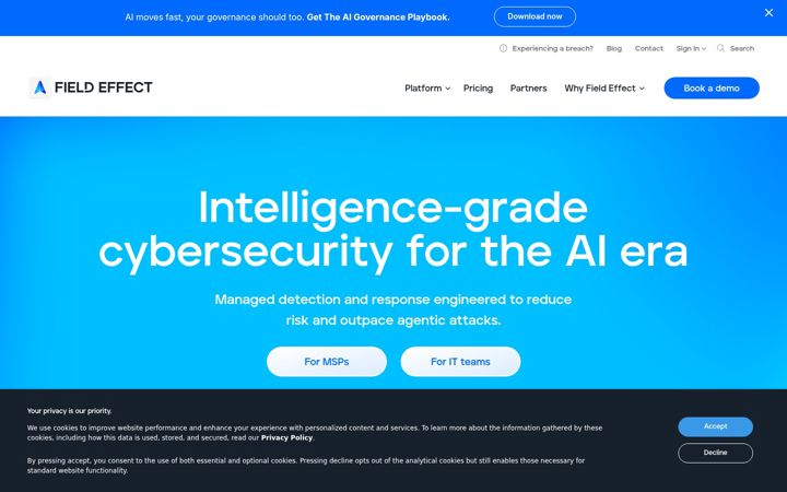 Screenshot of fieldeffect.com