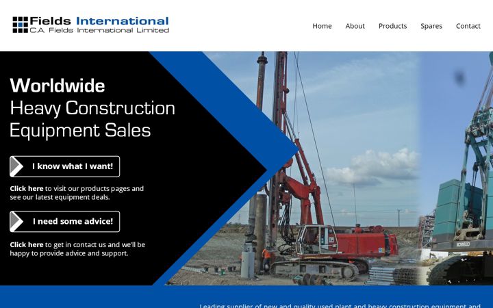 Screenshot of fields-international.com