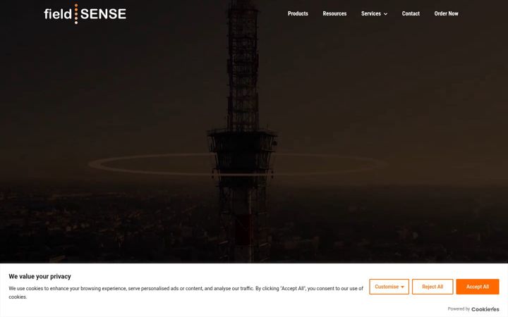 Screenshot of fieldsense.com