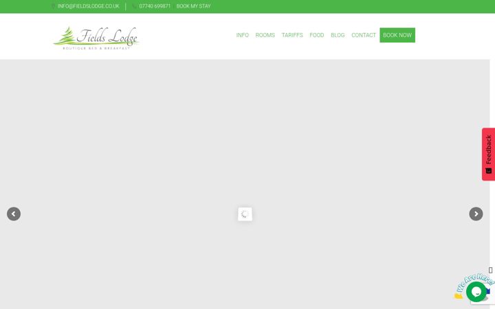 Screenshot of fieldslodge.co.uk