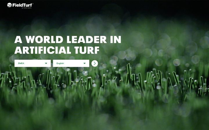 Screenshot of fieldturf.com