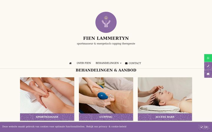Screenshot of fienlammertyn.be