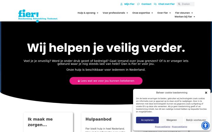 Screenshot of fier.nl