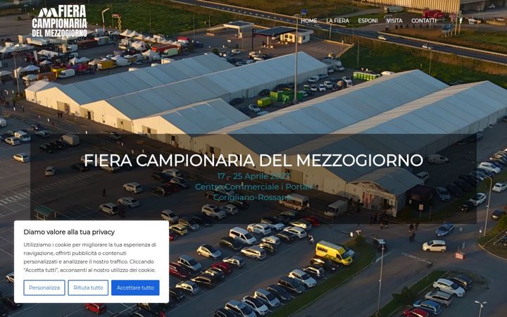 Screenshot of fieradelmezzogiorno.it