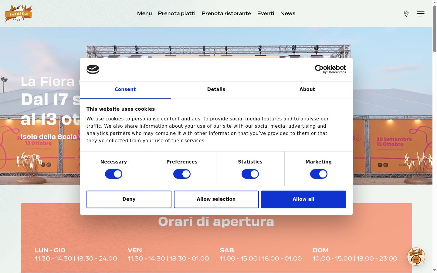 Screenshot tal-banner tal-kunsens muri qabel kwalunkwe interazzjoni