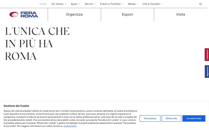 Screenshot of fieraroma.it