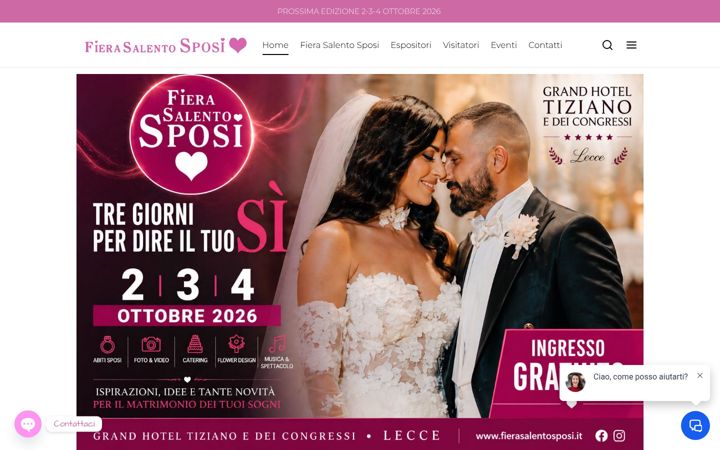 Screenshot of fierasalentosposi.it
