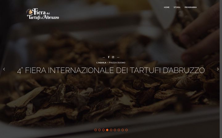 Screenshot of fieratartufidabruzzo.it