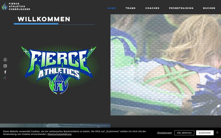 Skærmbillede af fierce-athletics.de