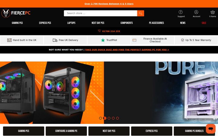 Screenshot of fiercepc.co.uk