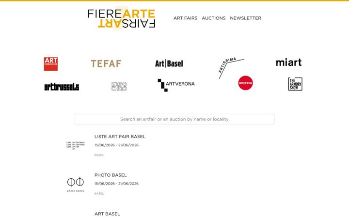 Screenshot of fieredarte.com