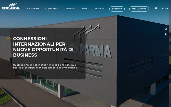 Screenshot ta' fiereparma.it
