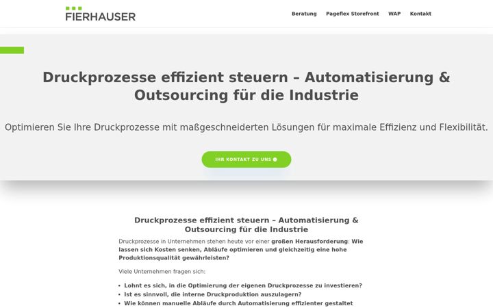 Screenshot of fierhauser.de