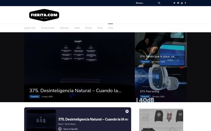 Screenshot of fierita.com