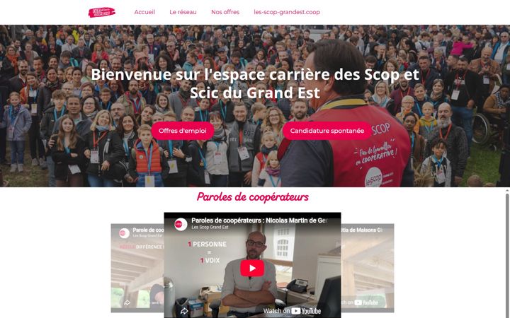 Screenshot of fiersdetreencooperative.fr