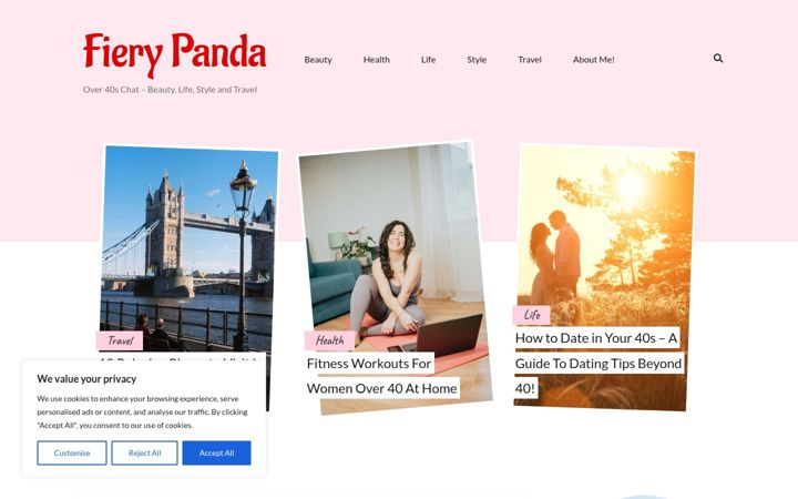 Screenshot of fierypanda.co.uk