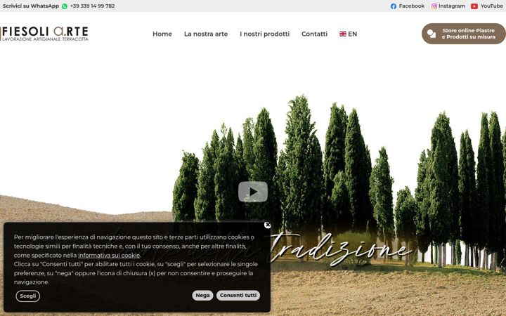 Screenshot of fiesoliarte.com