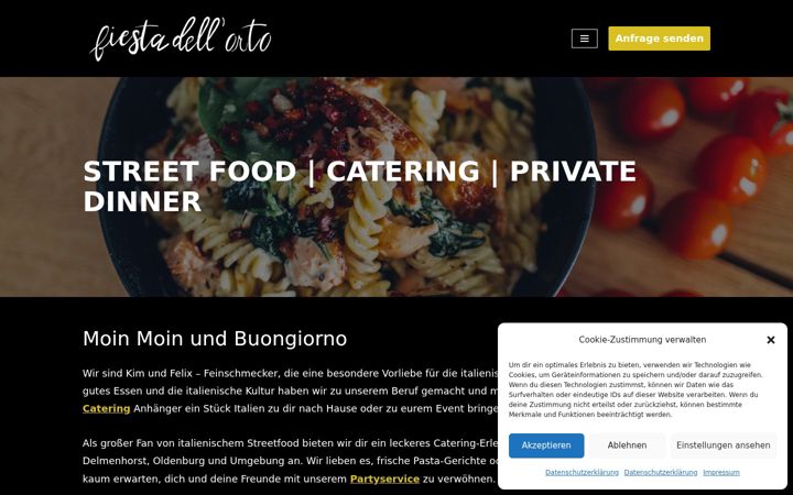 Screenshot of fiestadellorto.com