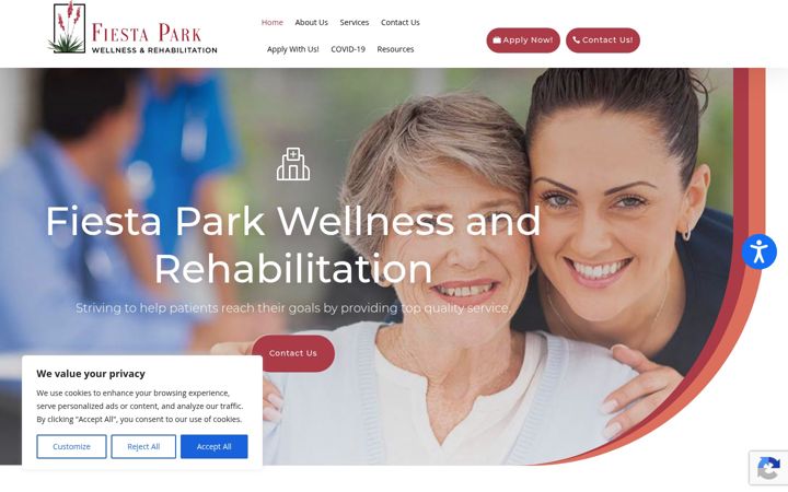 Screenshot of fiestaparkrehab.com