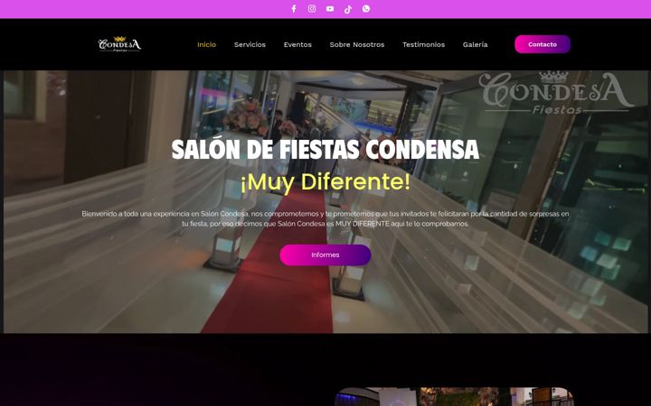 Screenshot of fiestascondesa.com