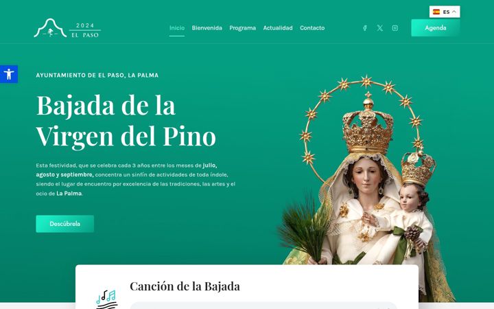 Screenshot of fiestasdelpino.es