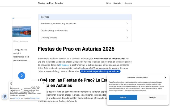 Screenshot of fiestasdepraoasturias.com