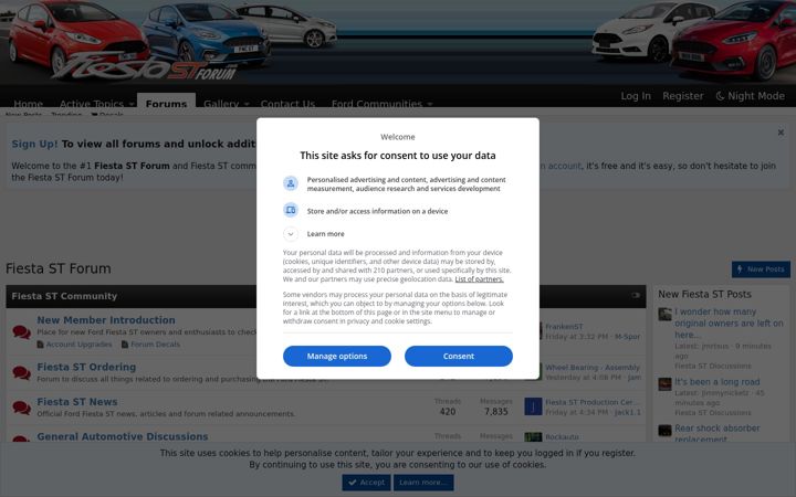 Screenshot of fiestastforum.com