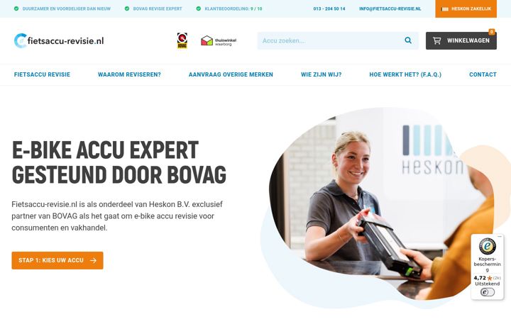 Snimka zaslona za fietsaccu-revisie.nl