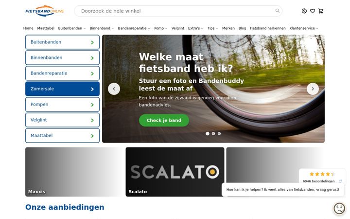 Screenshot of fietsbandonline.nl