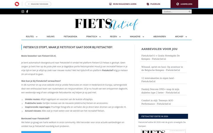 Screenshot of fietsen123.nl