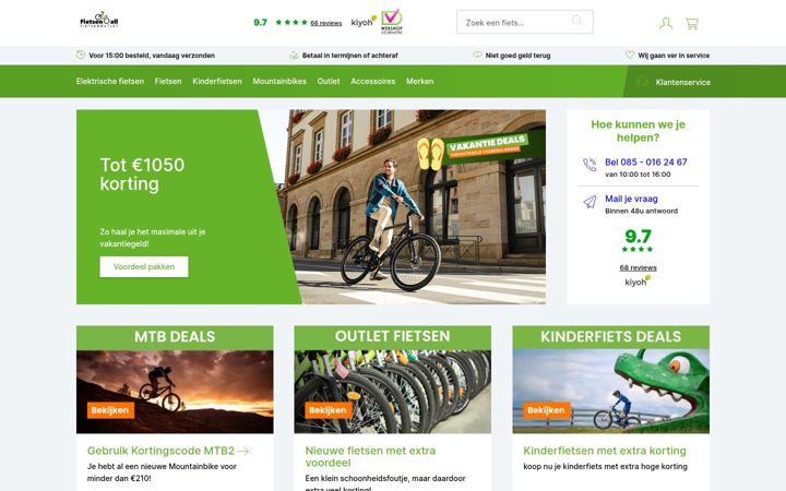 Screenshot of fietsen4all.nl