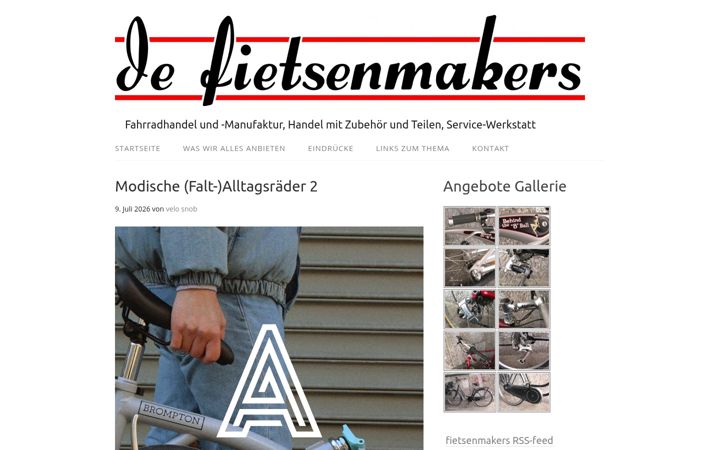 Screenshot of fietsenmakers.de