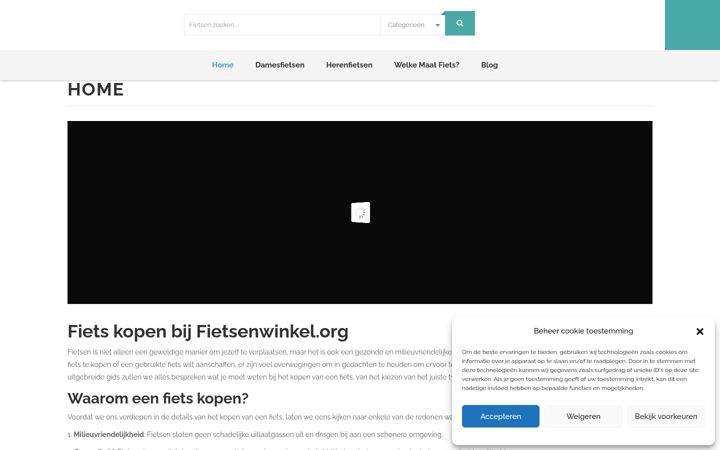 Screenshot of fietsenwinkel.org