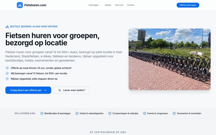 Screenshot of fietshuren.com