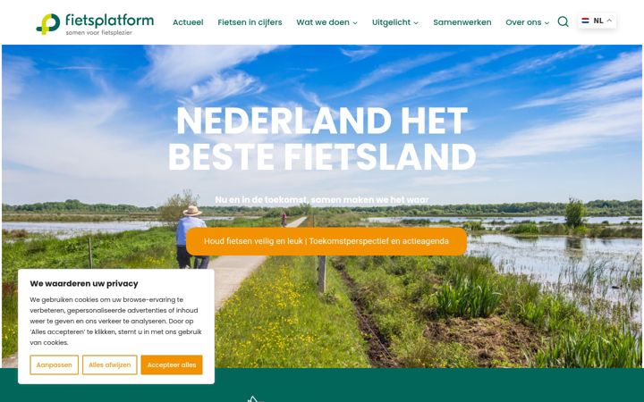 Screenshot of fietsplatform.nl