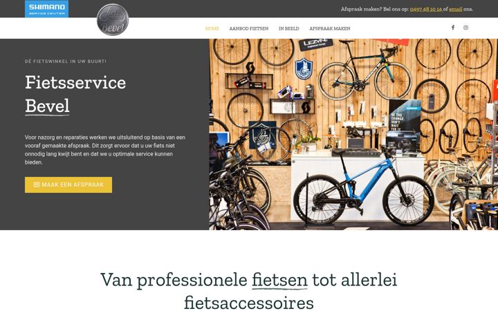 Screenshot von fietsservicebevel.be