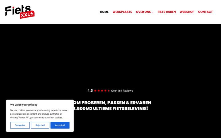 Screenshot of fietsxxl.nl