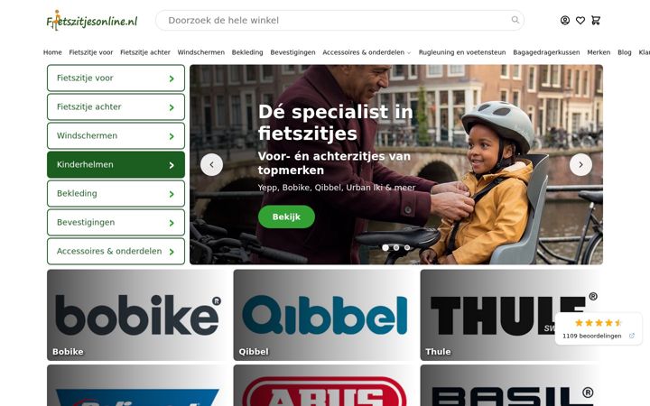 Screenshot of fietszitjesonline.nl