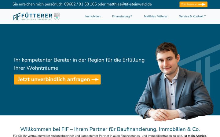 Screenshot stránky fif-steinwald.de