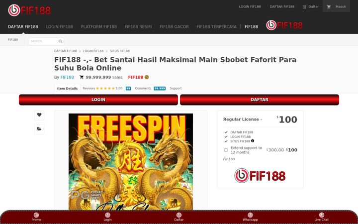 Screenshot ta' fif188.net