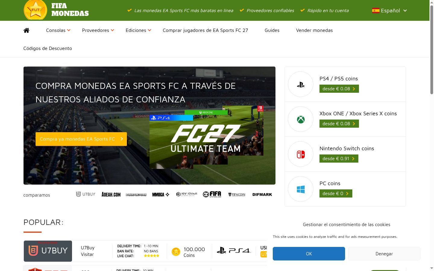 Screenshot tal-banner tal-kunsens muri qabel kwalunkwe interazzjoni