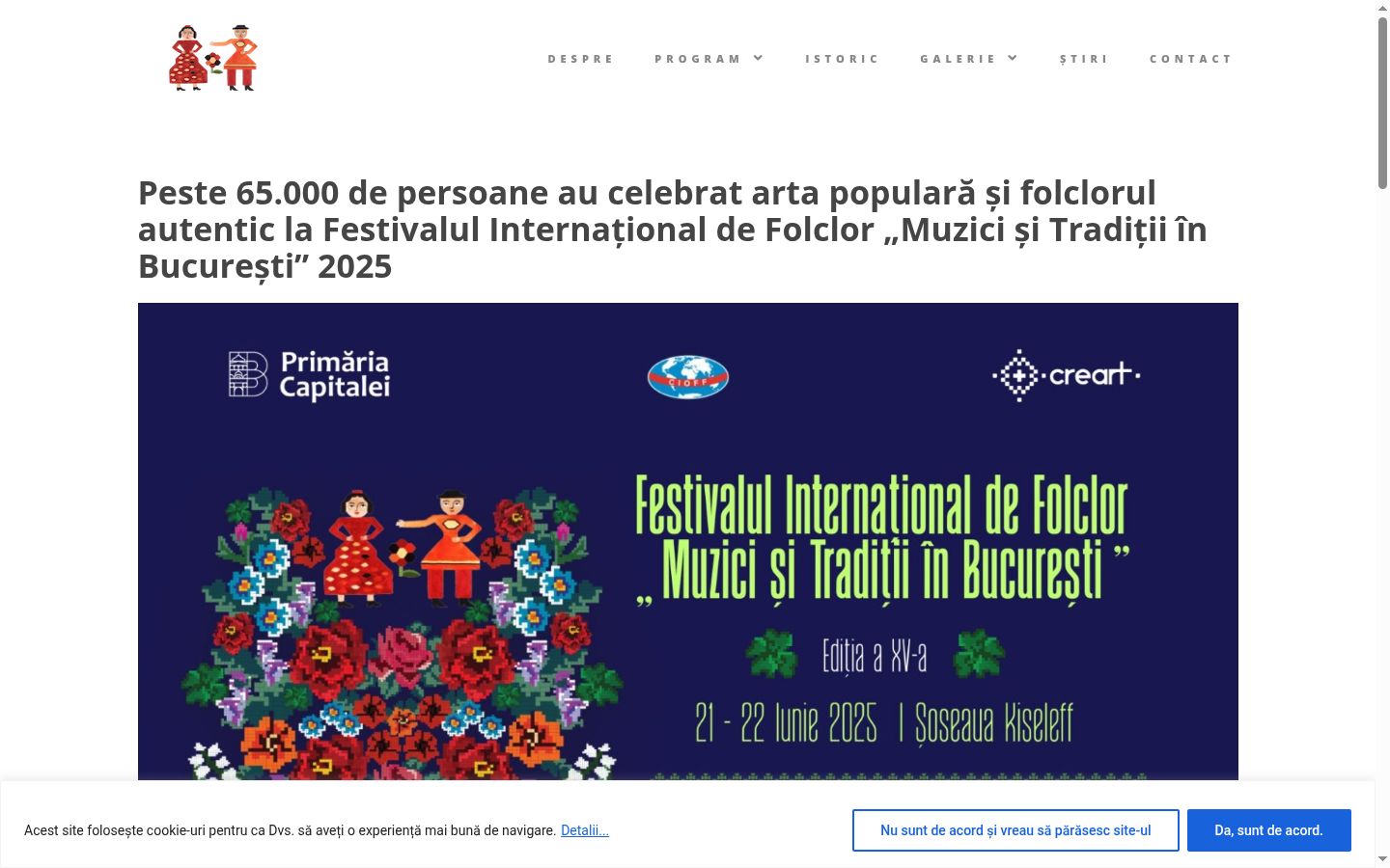 Captura de pantalla del banner de consentimiento mostrado antes de cualquier interacción