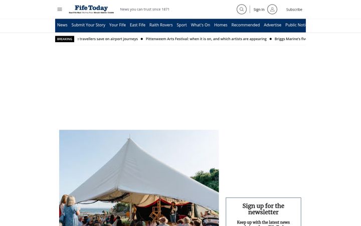 Screenshot di fifetoday.co.uk