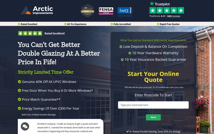 Screenshot of fifewindows.co.uk
